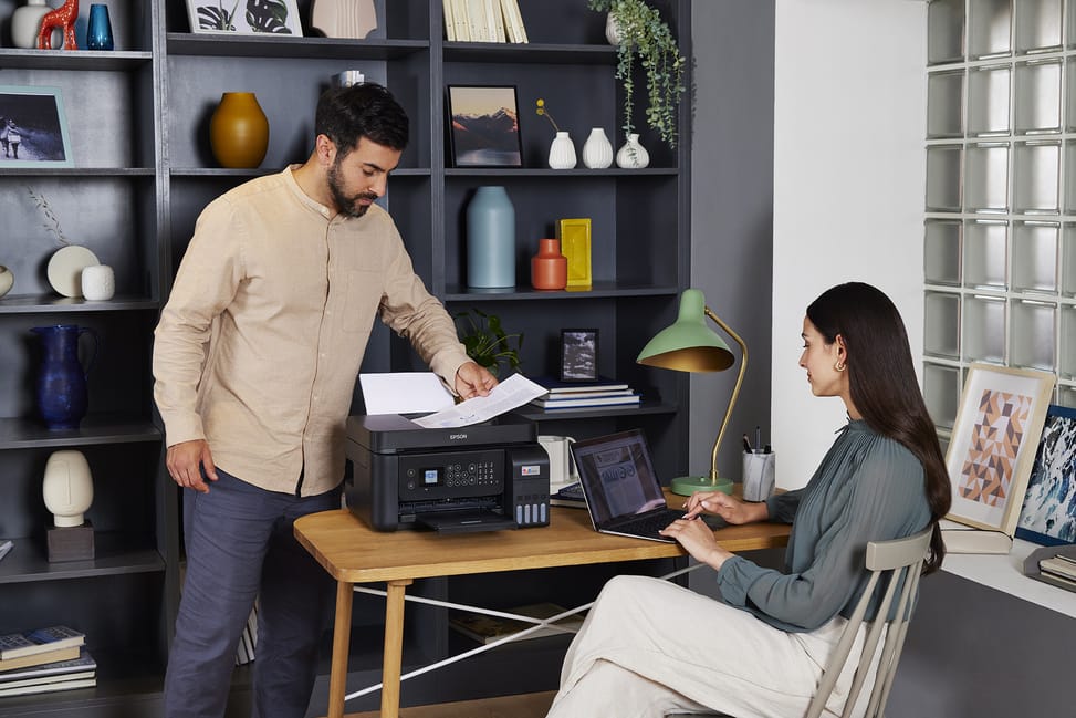 طابعة احترافية متعددة الوظائف بخزانات حبر قابلة لإعادة التعبئة Epson EcoTank L5290 (C11CJ65405) — صورة 13
