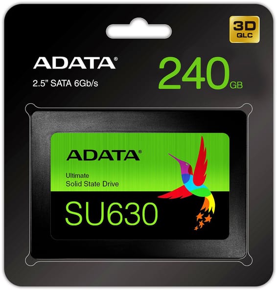 Disque Dur interne SSD ADATA SU630 SATA 2.5" - 240Go, 480Go, 960Go