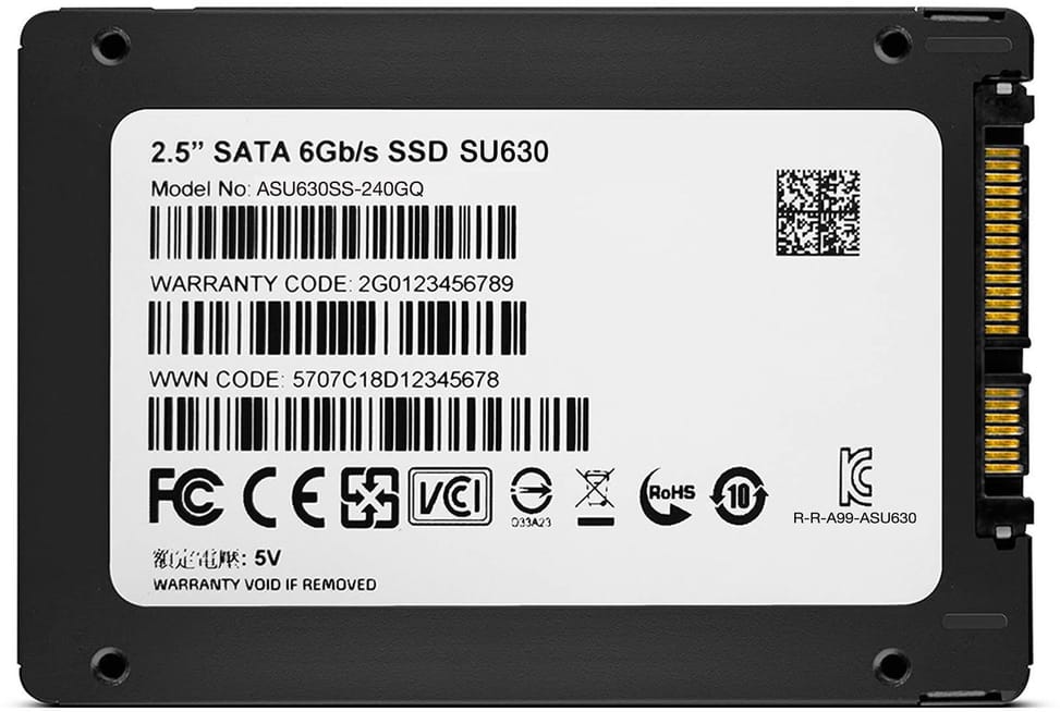 Disque Dur interne SSD ADATA SU630 2.5" 240 GB(ASU630SS-240GQ-R)