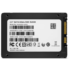 Disque Dur interne SSD ADATA SU630 2.5" 240 GB(ASU630SS-240GQ-R)