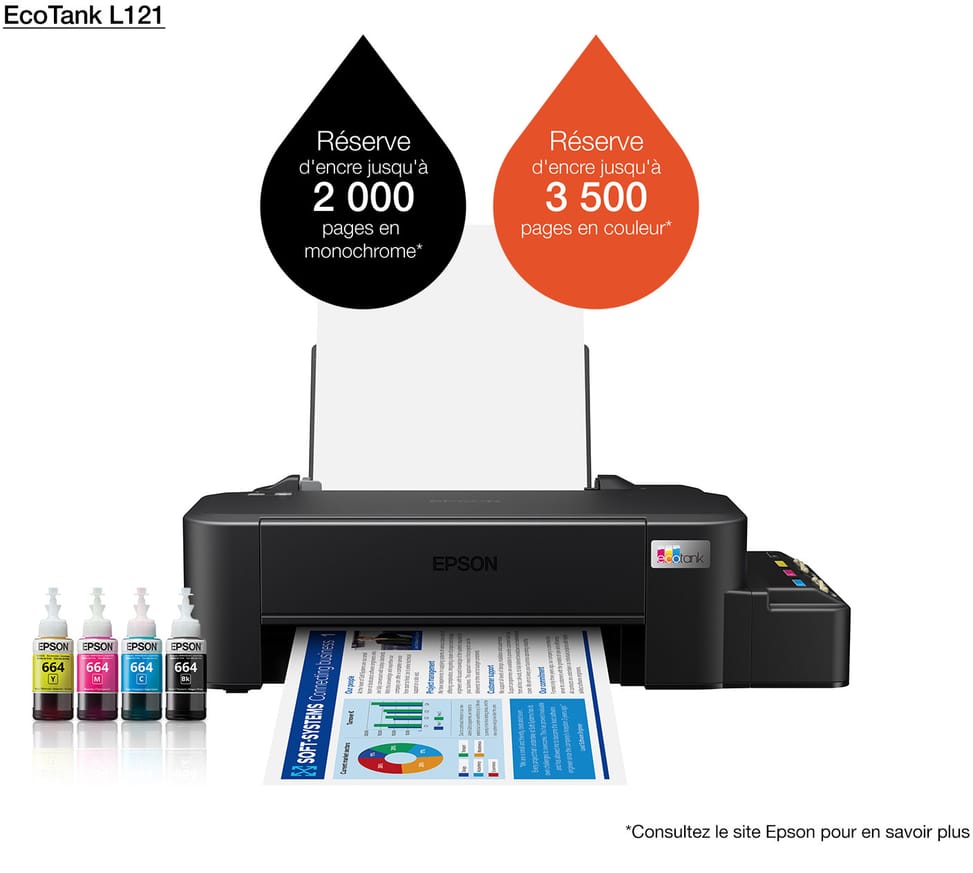 Epson EcoTank L121 Refillable Ink Tank Printer (C11CD76413) — image 1