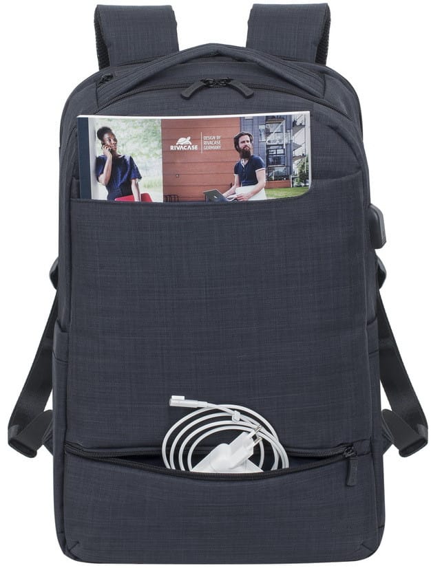 Sac à dos Rivacase Biscayne 8365 Noir pour ordinateurs portables 17.3" (8365 Black)