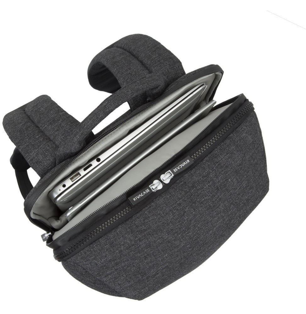 حقيبة ظهر Rivacase 8861 سوداء مُبرقشة للحواسيب المحمولة 15.6" (8861 black) — صورة 9