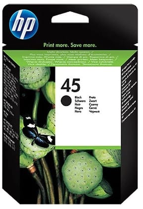HP 45 Noir - Cartouche d'encre grande capacité HP d'origine (51645AE)