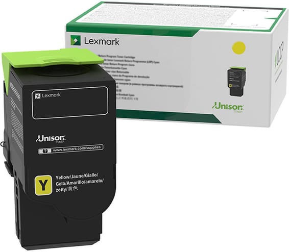 Lexmark CS/CX421 52x 62x jaune - Cartouche de toner d'origine (78C50Y0)