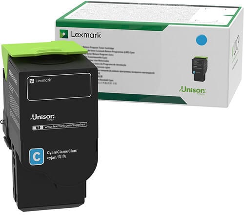 Lexmark 78C50C0 Cyan - Cartouche de toner d'origine 