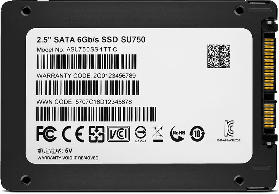 Disque Dur interne SSD ADATA SU750 2.5” - 1TB - (ASU750SS-1TT-C)