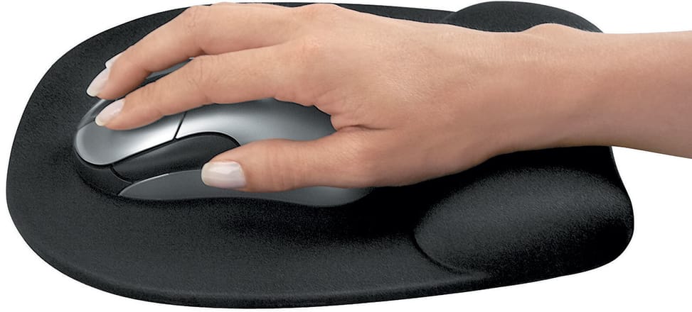 Tapis de souris - repose-poignet Ergo Mouss Noir  (9176501)