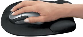 Tapis de souris - repose-poignet Ergo Mousse Noir - format Small (201.6 × 235 × 25.4 mm) — image 4