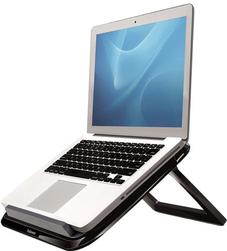 Support Fellowes QuickLift™ pour ordinateur portable I-Spire Series™ - Noir (8212001)