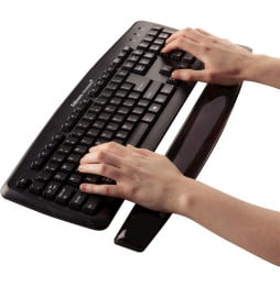 Repose-poignets clavier Fellowes Gel Crystal™ Noir (9112201)