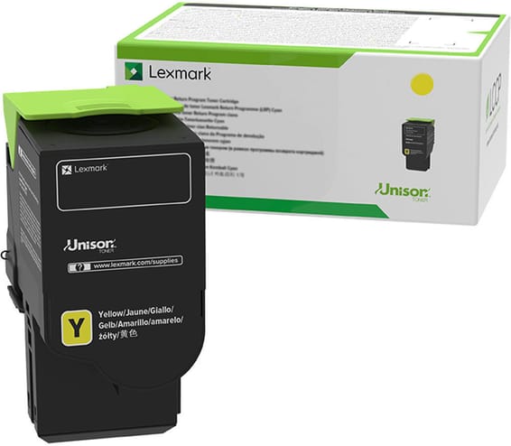 Lexmark CS/CX421, 52x, 62x Jaune - Cartouche de toner d'origine (78C5XY0)
