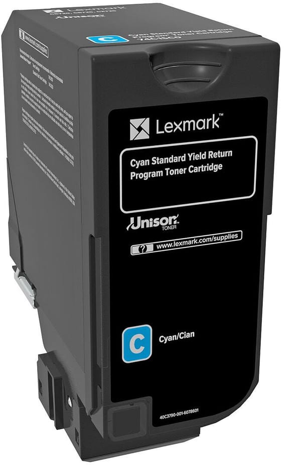 Lexmark CS720, CS/CX725 Cyan - Cartouche de toner d'origine (74C5SC0)