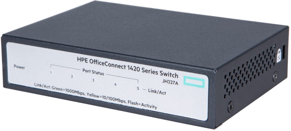 Commutateur Ethernet non géré à port fixe HPE OfficeConnect 1420 5G (JH327A)