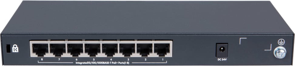 Commutateur Ethernet non géré à port fixe HPE OfficeConnect 1420 8G PoE+ 64 W (JH330A)