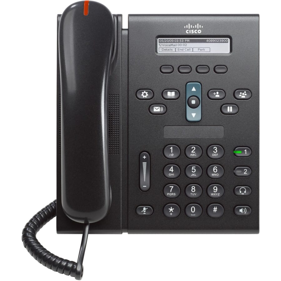 Téléphone VoIP Cisco Unified 6921 Slimline Charbon (CP-6921-CL-K9) — image 1