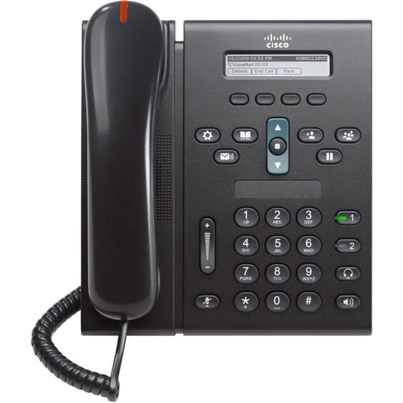 Téléphone VoIP Cisco Unified 6921 Slimline Charbon (CP-6921-CL-K9)