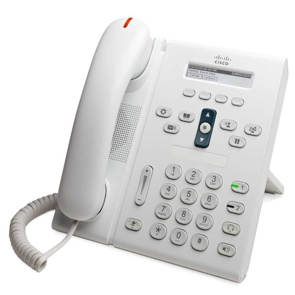 Téléphone VoIP Cisco Unified 6921 Slimline Blanc (CP-6921-WL-K9) — image 1