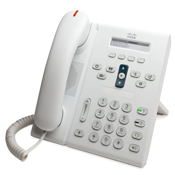 Téléphone VoIP Cisco Unified 6921 Slimline Blanc (CP-6921-WL-K9)
