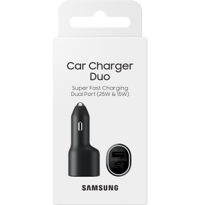 Double chargeur Samsung 40 W pour voiture (EP-L4020NBEGMA)