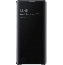Samsung Galaxy S10+ Clear View Cover noir (EF-ZG975CBEGWW)