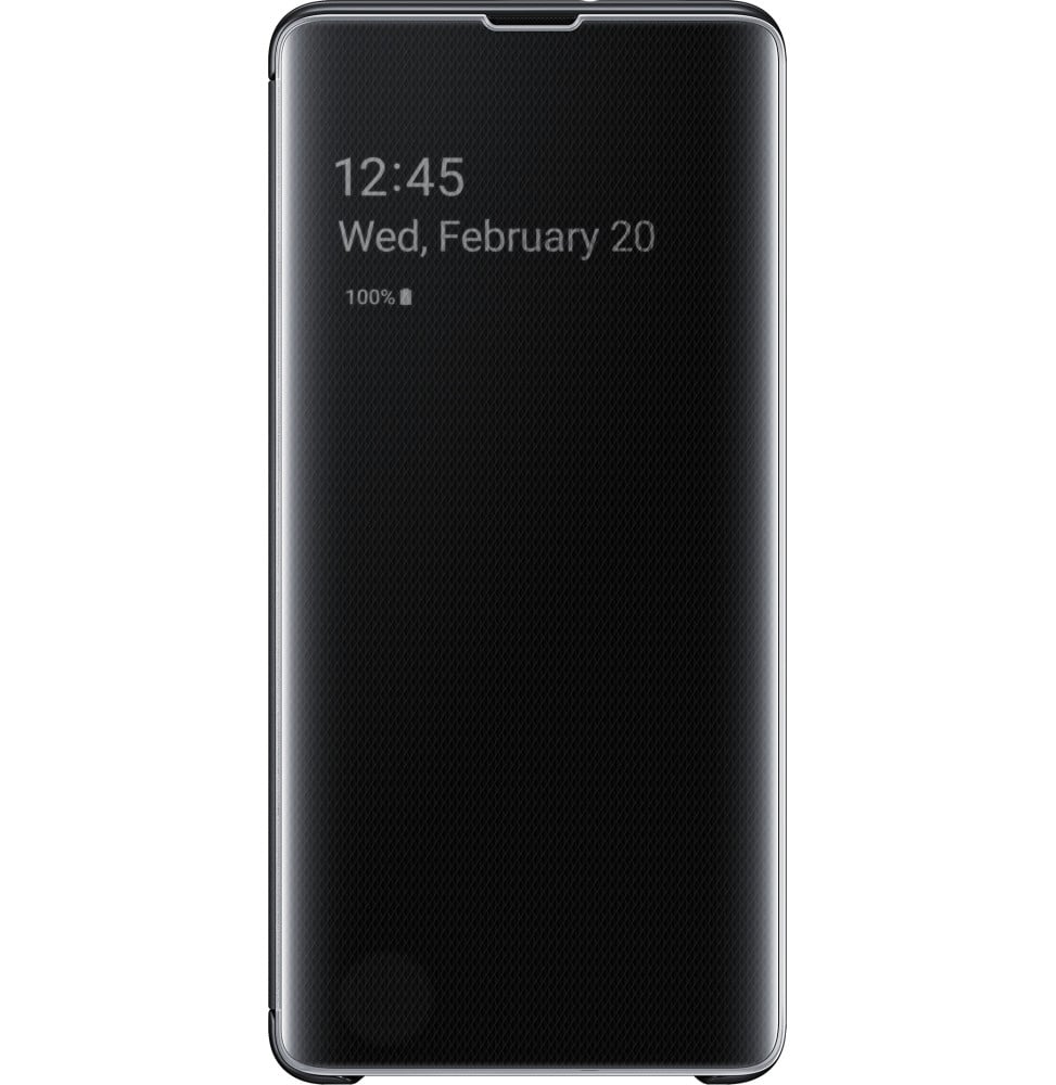 Samsung Galaxy S10+ Clear View Cover noir (EF-ZG975CBEGWW)