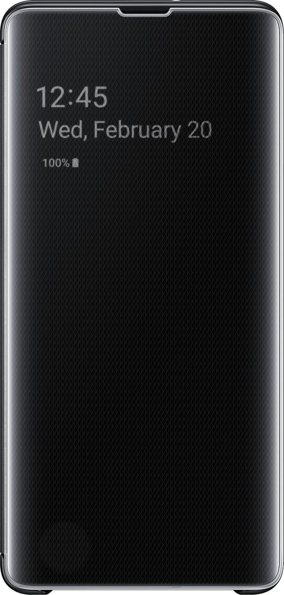 Samsung Galaxy S10+ Clear View Cover noir (EF-ZG975CBEGWW)