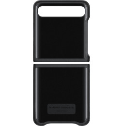 Étui Samsung en cuir Galaxy Z Flip noir  (EF-VF700LBEGWW)
