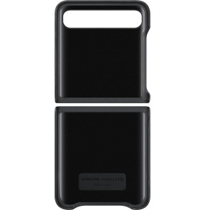 Étui Samsung en cuir Galaxy Z Flip noir  (EF-VF700LBEGWW)