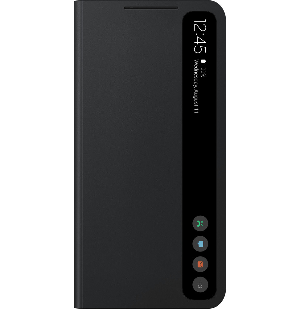 Samsung Galaxy S21 FE 5G Smart Clear View Cover Noir (EF-ZG990CBEGWW)