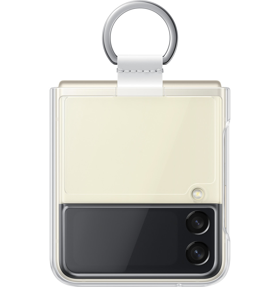 Coque Samsung transparente avec anneau pour Galaxy ZFlip3 (EF-QF711CTEGWW)