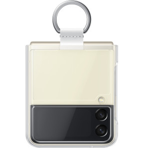 Coque Samsung transparente avec anneau pour Galaxy ZFlip3 (EF-QF711CTEGWW)