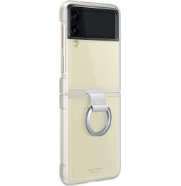 Coque Samsung transparente avec anneau pour Galaxy ZFlip3 (EF-QF711CTEGWW)