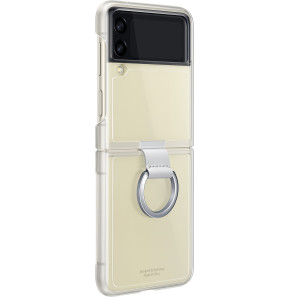 Coque Samsung transparente avec anneau pour Galaxy ZFlip3 (EF-QF711CTEGWW)