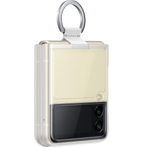 Coque Samsung transparente avec anneau pour Galaxy ZFlip3 (EF-QF711CTEGWW)