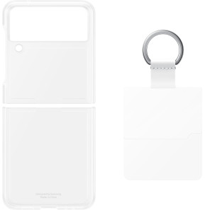 Coque Samsung transparente avec anneau pour Galaxy ZFlip3 (EF-QF711CTEGWW)