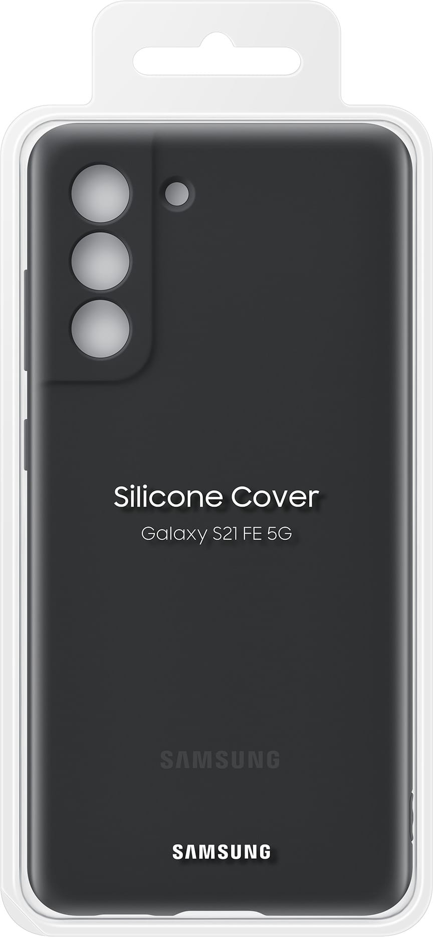 Coque Samsung en silicone Galaxy S21 FE Noir (EF-PG990TBEGWW)