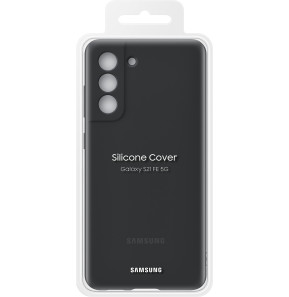 Coque Samsung en silicone Galaxy S21 FE Noir (EF-PG990TBEGWW)