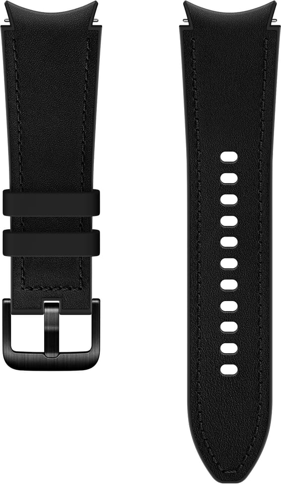 Bracelet Samsung en cuir hybride pour Galaxy Watch4 (S/M) Noir (ET-SHR88SBEGWW)