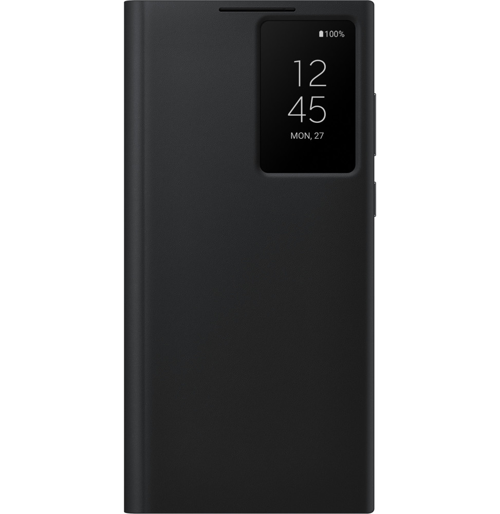 Étui Smart Clear View pour Galaxy S22 Ultra Noir (EF-ZS908CBEGWW)
