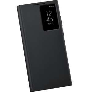 Étui Smart Clear View pour Galaxy S22 Ultra Noir (EF-ZS908CBEGWW)