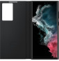 Étui Smart Clear View pour Galaxy S22 Ultra Noir (EF-ZS908CBEGWW)