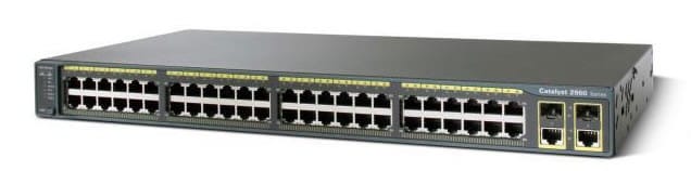 جهاز Switch مُدار Cisco Catalyst 2960 - 48 منفذ 10/100 + 2T/SFP مع LAN Lite Image — صورة 1