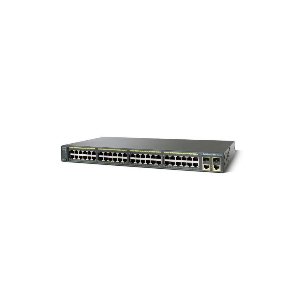 Switch Administrable Cisco Catalyst 2960 - 48 ports 10/100 + 2T/SFP avec LAN Lite Image