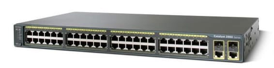 Switch Administrable Cisco Catalyst 2960 - 48 ports 10/100 + 2T/SFP avec LAN Lite Image