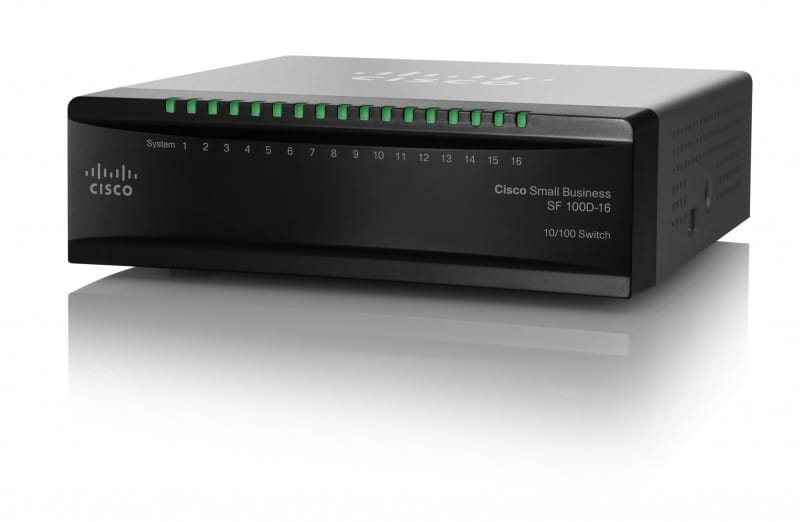 Switch Non Administrable Cisco 16 ports 10/100 Mbps SF100D-16 — image 2