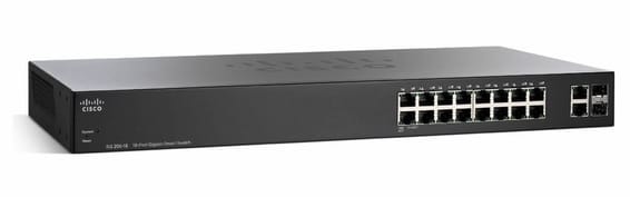 Swicth Cisco Small Business Administrable 16 ports Gigabit + 2 ports SFP Gigabit combiné