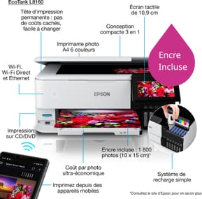Epson EcoTank L8160 Imprimante photo (C11CJ20403)