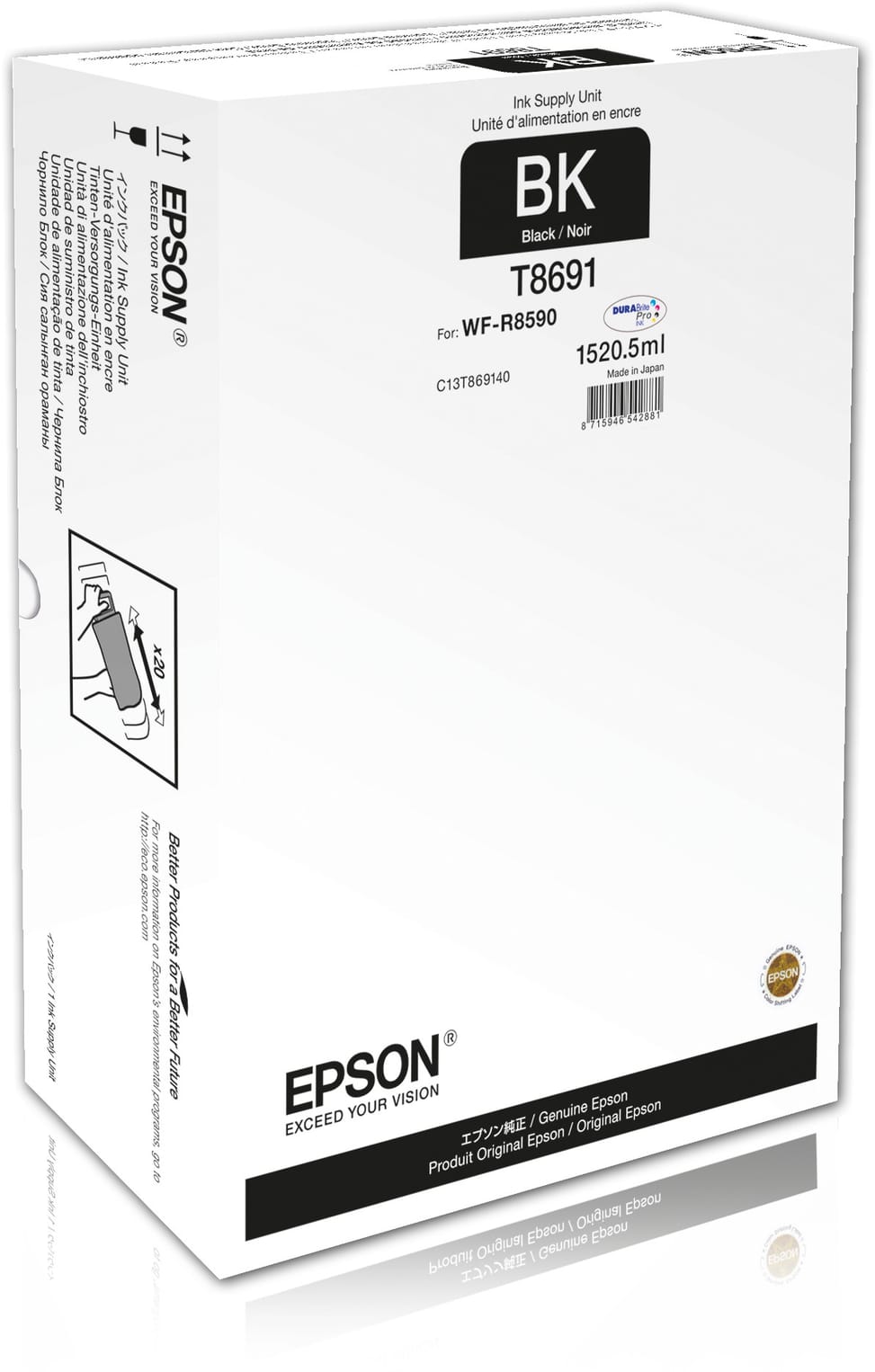 Epson Unité d'alimentation en encre Noire XXL (C13T869140)