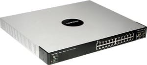 Swicth Cisco Administrable 24 ports 10/100/1000 + 4 ports SFP Gigabit combiné — image 1